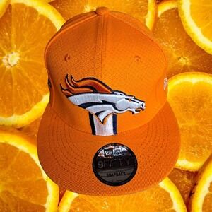 New Era Denver Broncos NFL Orange‎ 9FIFTY Snapback Hat Cap Mens